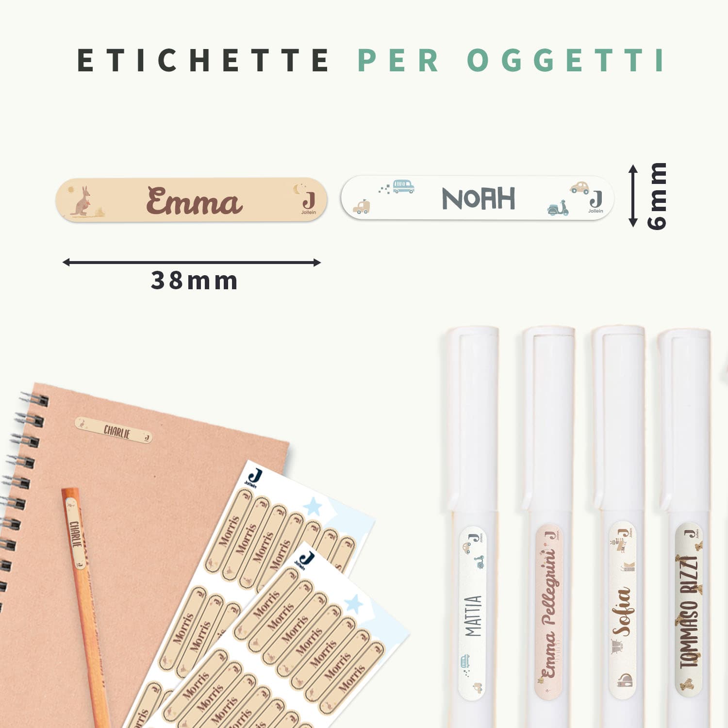 Etichette adesive piccole - Jollein