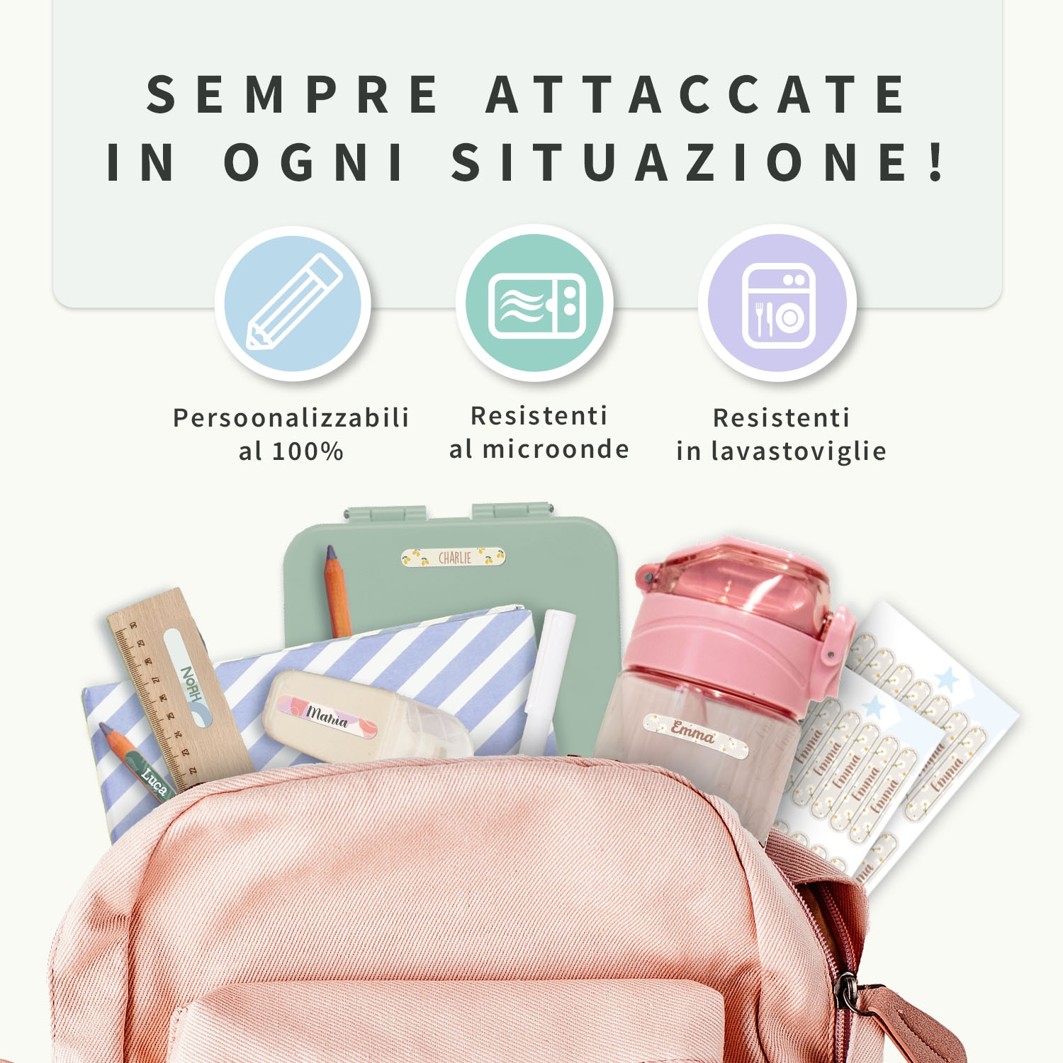 Etichette adesive piccole di Design