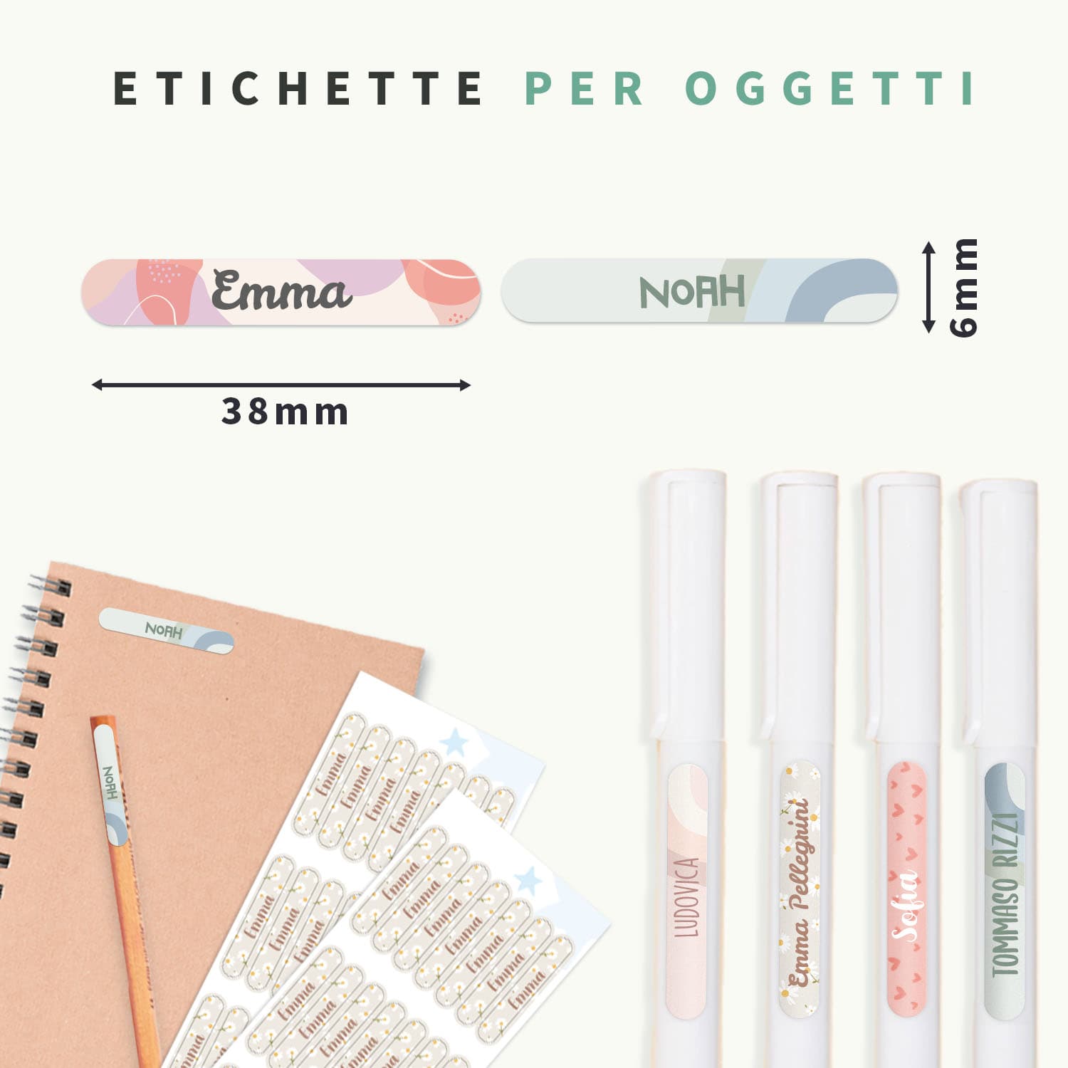Etichette adesive piccole di Design