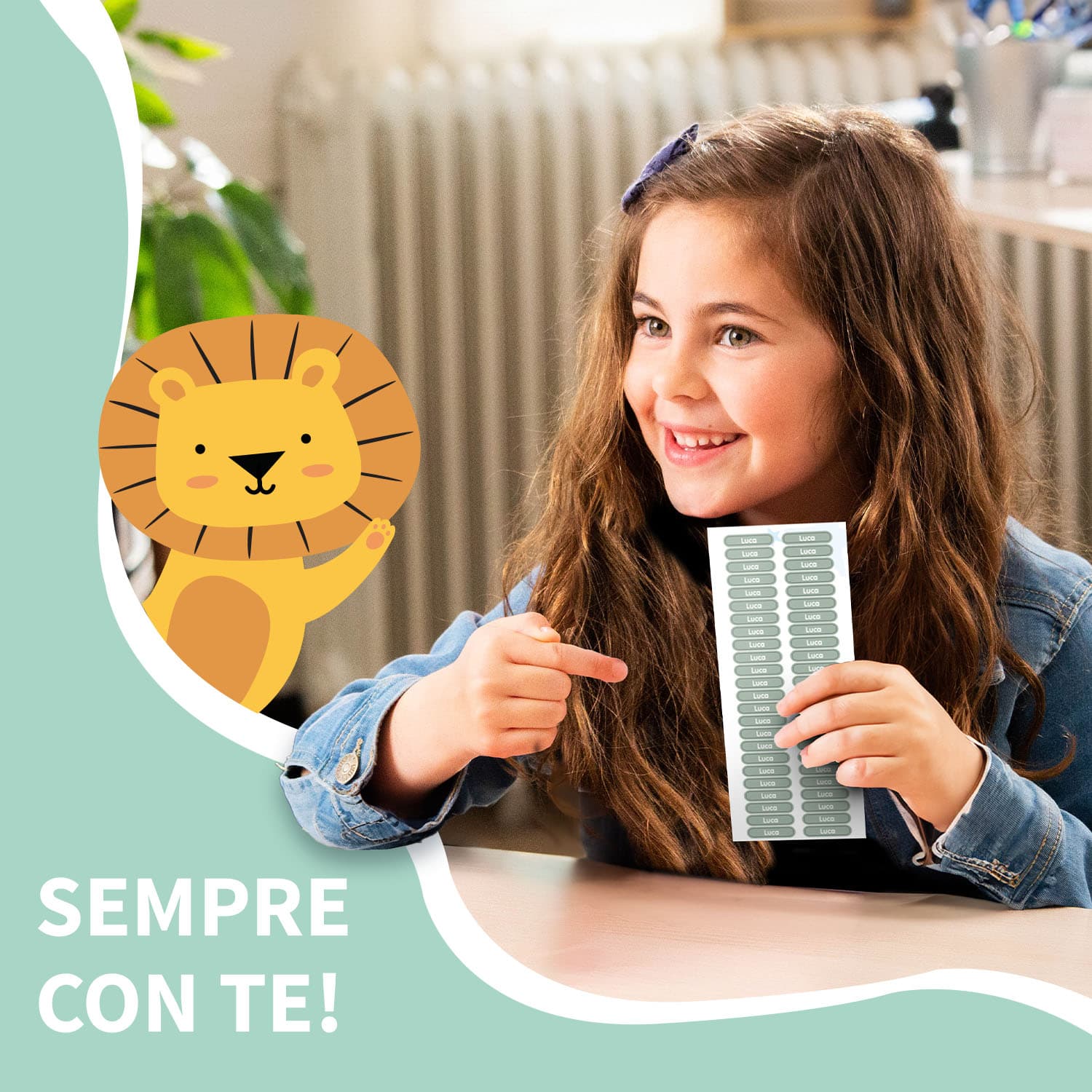 Mini etichette adesive