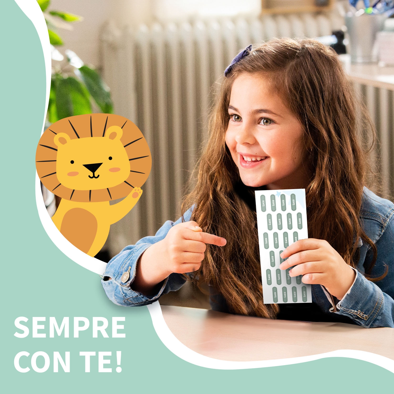 Mini etichette adesive