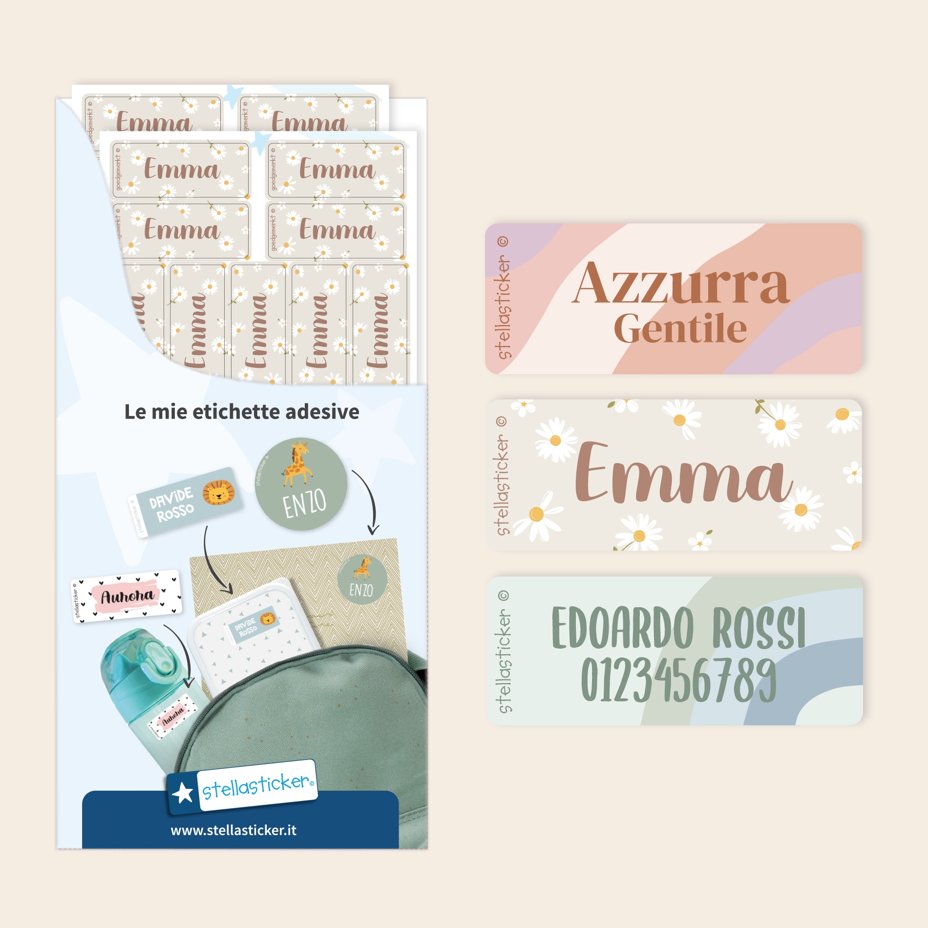 Etichette adesive di Design