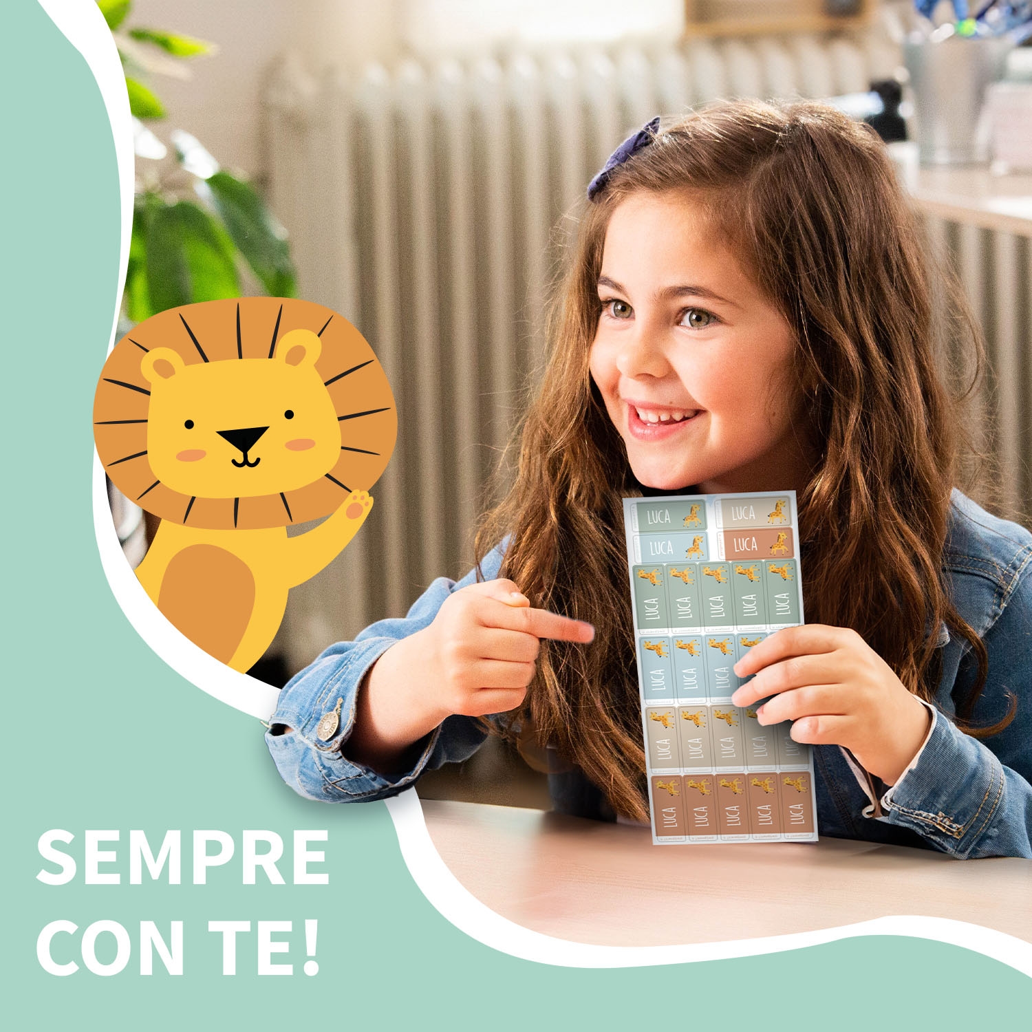 Etichette adesive a tema