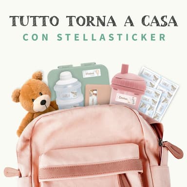 Adesivi con nome Acquerello