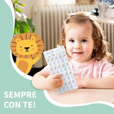 Adesivi con nome Acquerello