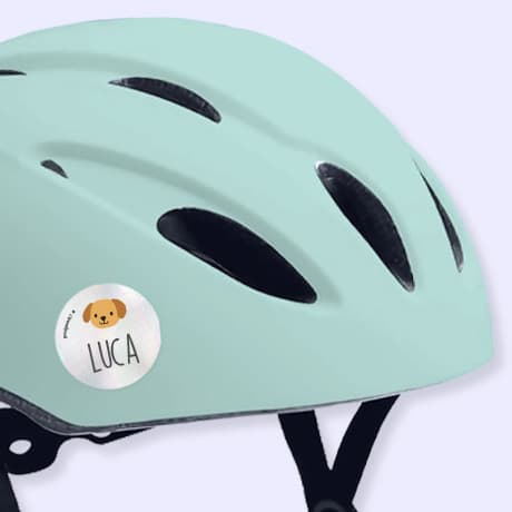 Adesivi riflettenti con nome - Tema