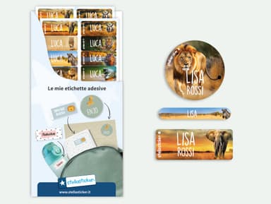 Set etichette con nome - Mondo reale