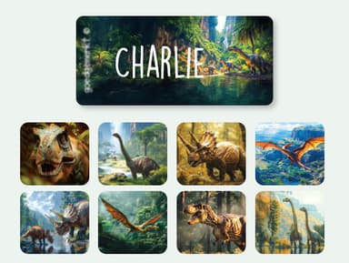 Adesivi per abbigliamento con sfondo reale