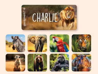 Adesivi per abbigliamento con sfondo reale