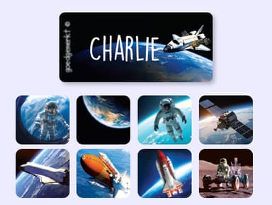 Adesivi per abbigliamento con sfondo reale