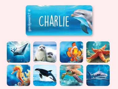 Adesivi per abbigliamento con sfondo reale