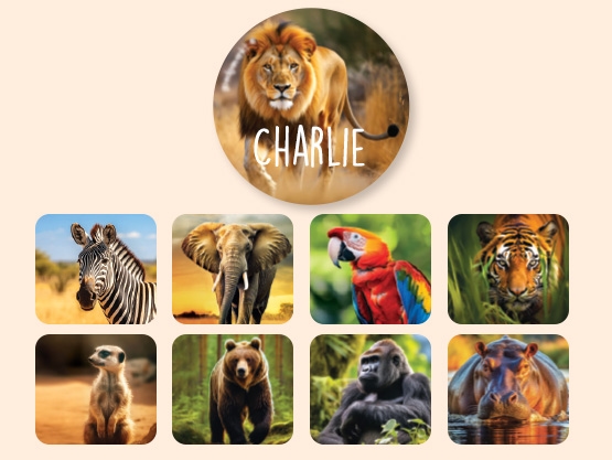 Etichette rotonde sfondo Reale