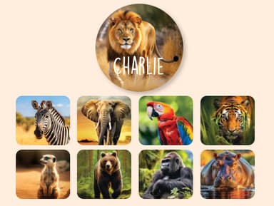 Etichette rotonde sfondo Reale