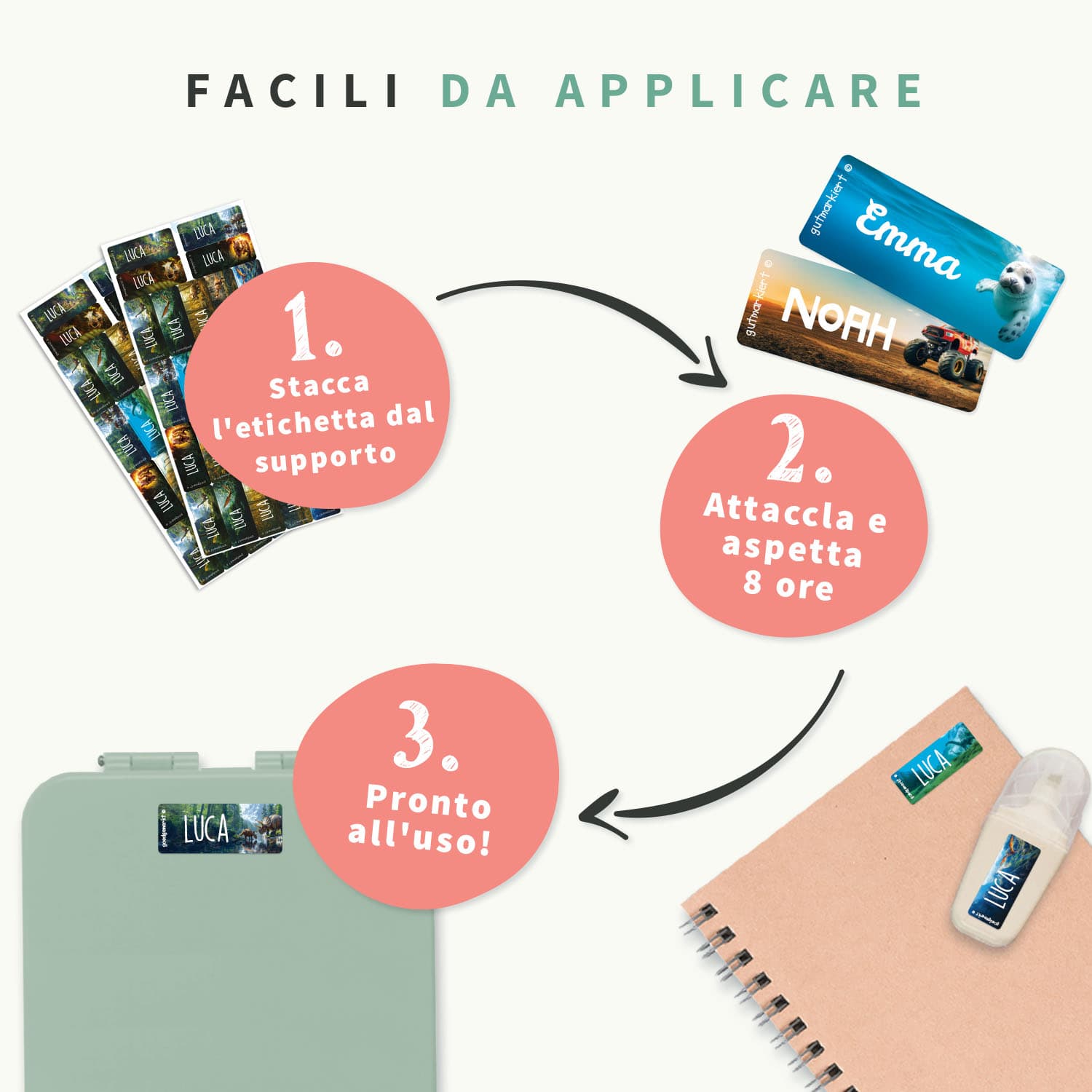 Etichette effetto Reale
