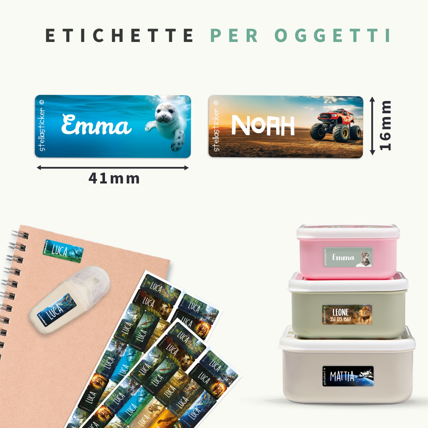 Etichette effetto Reale