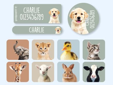 Set etichette con nome - Mondo reale