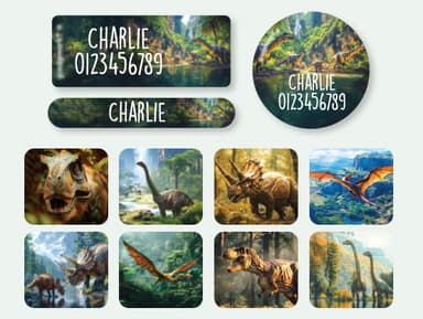 Set etichette con nome - Mondo reale