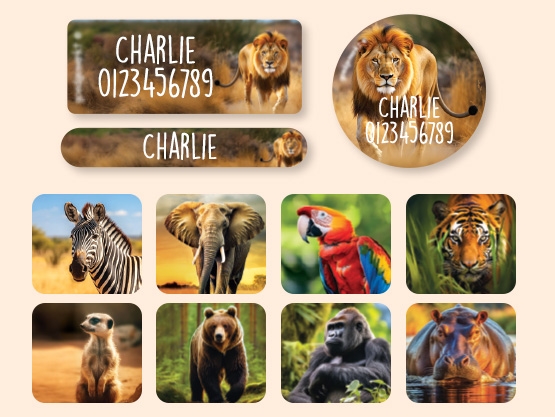 Set etichette con nome - Mondo reale