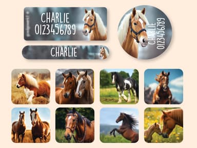 Set etichette con nome - Mondo reale