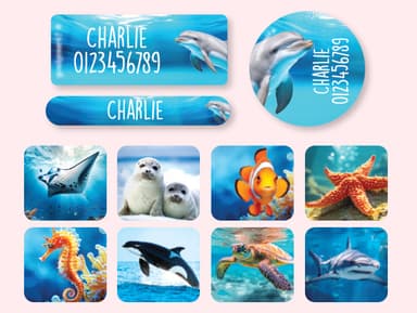 Set etichette con nome - Mondo reale