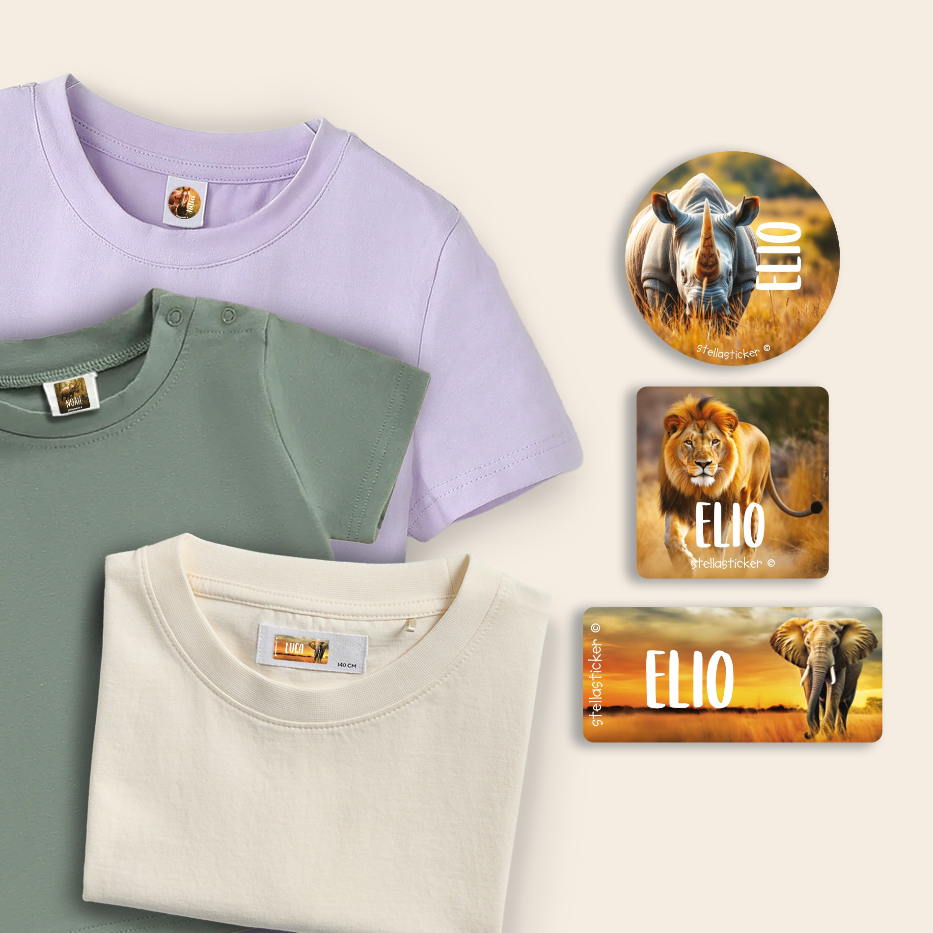 Set adesivi per abbigliamento - Mondo Reale