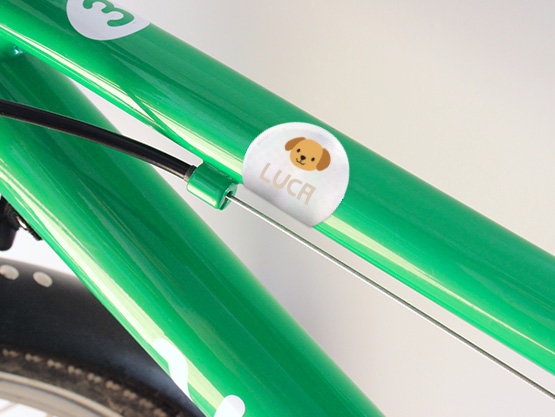 Adesivi riflettenti con nome - Tema