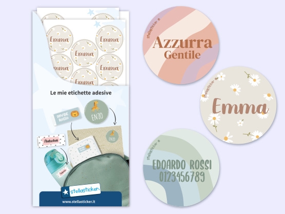 Etichette rotonde di Design