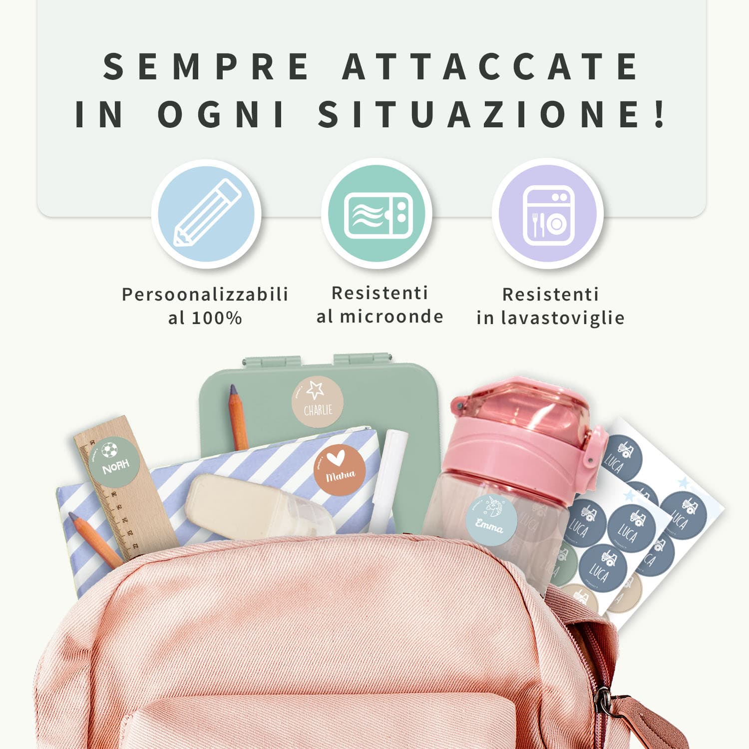 Etichette adesive rotonde