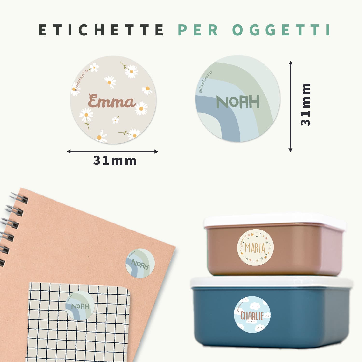 Etichette rotonde di Design