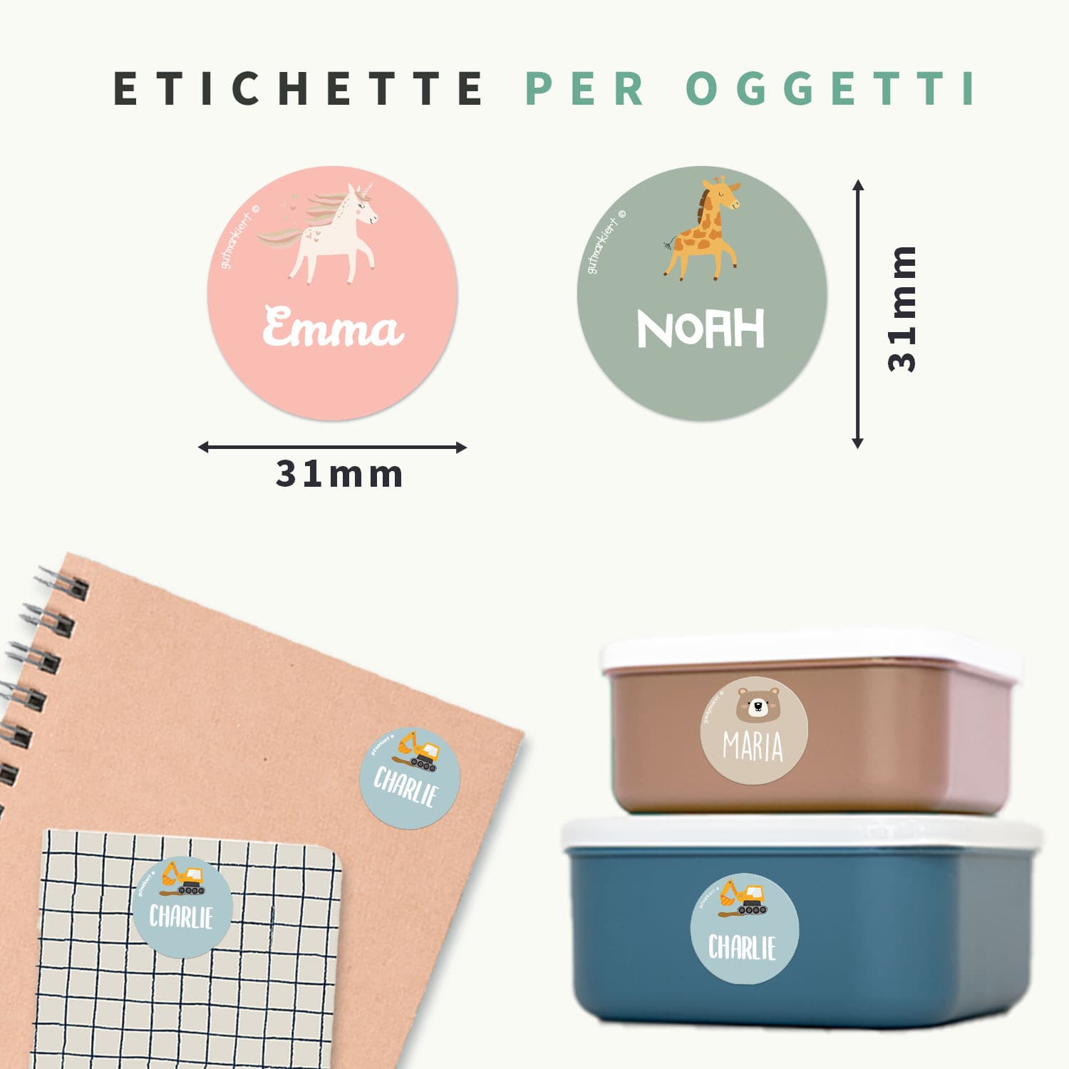Etichette Rotonde a Tema