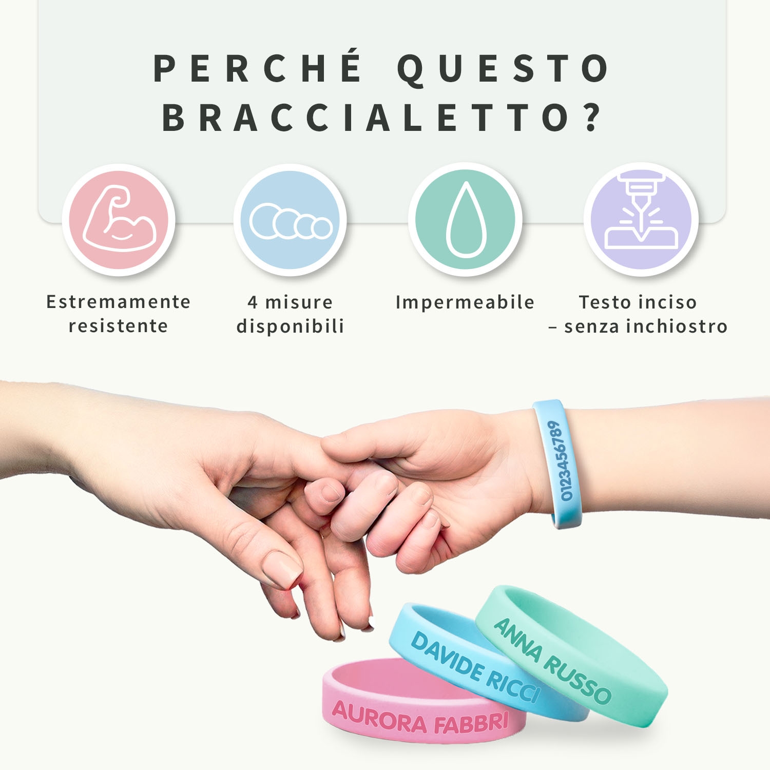 Braccialetti in silicone