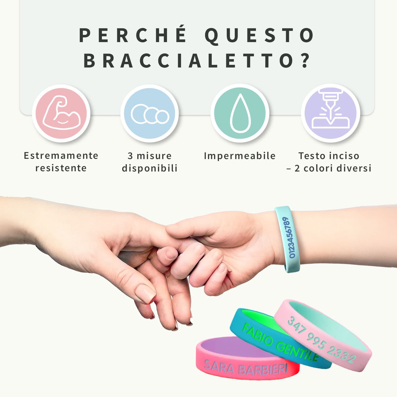 Braccialetto SOS – Bicolore