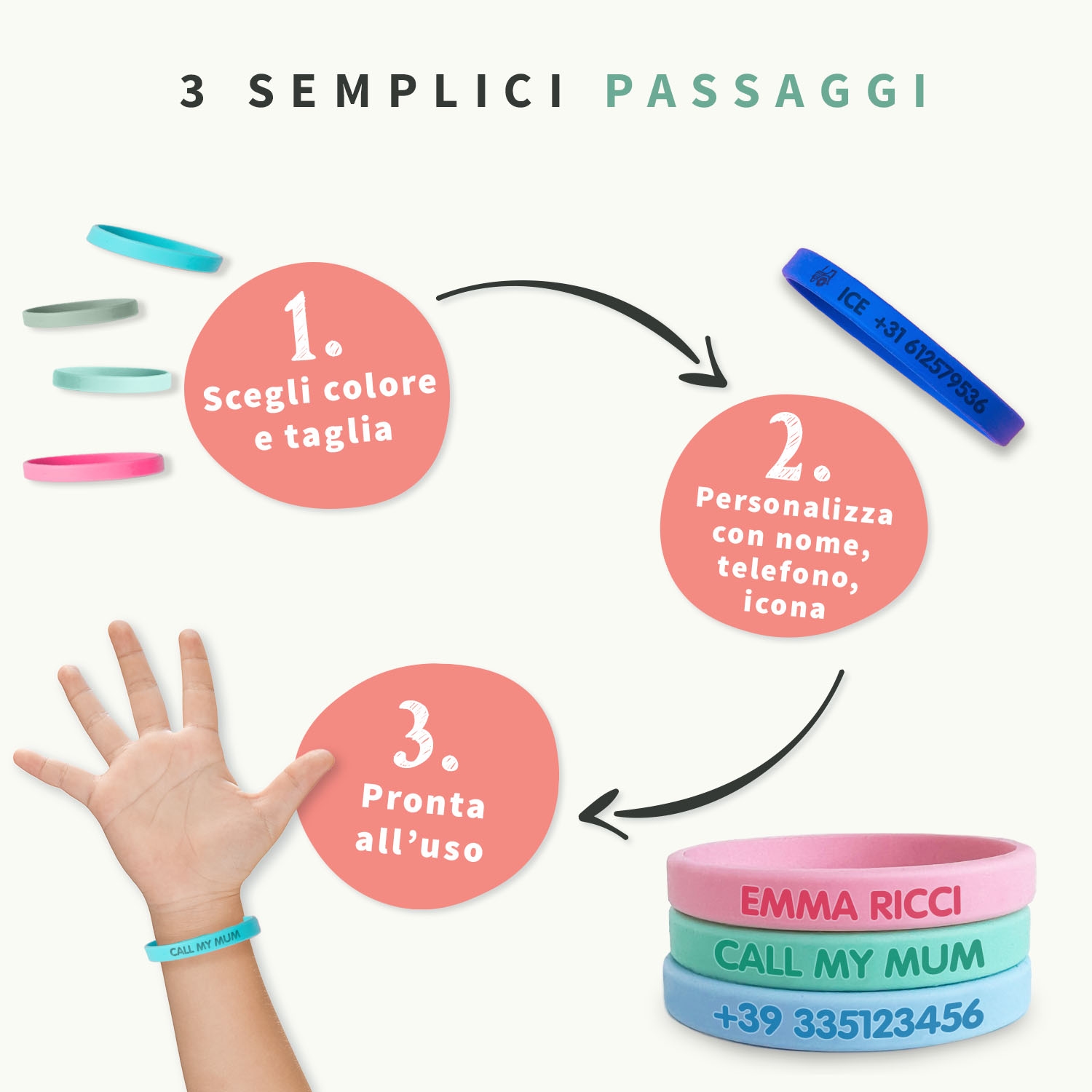 Braccialetto SOS Piccolo