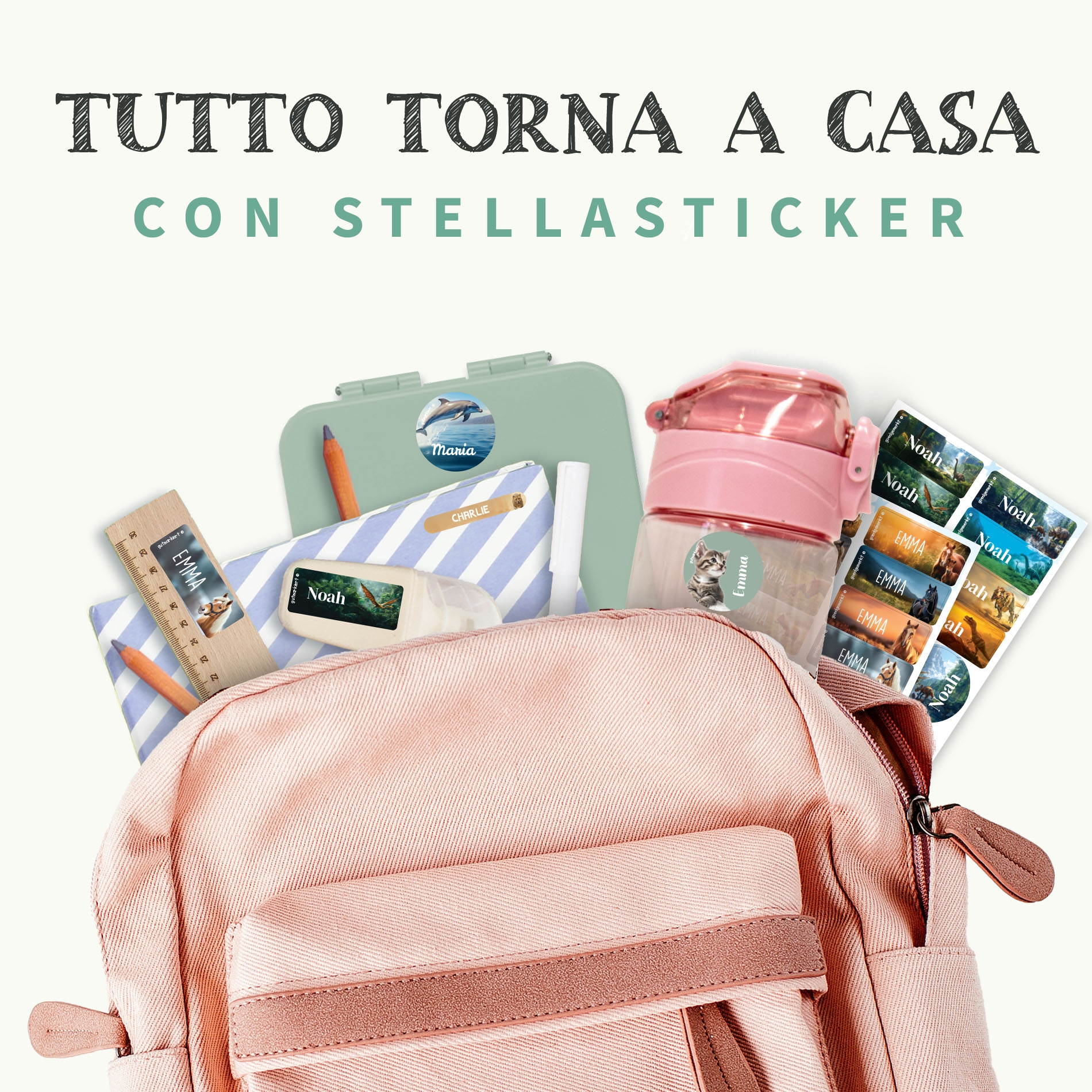 Set etichette con nome - Mondo reale