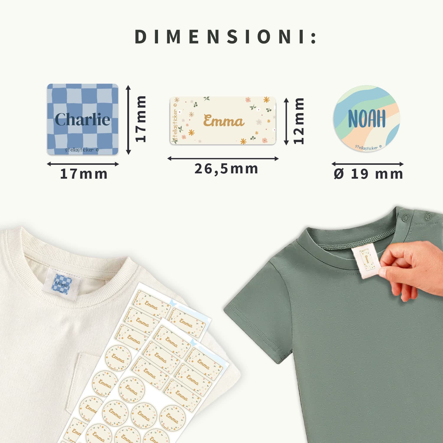 Set adesivi per abbigliamento - Design