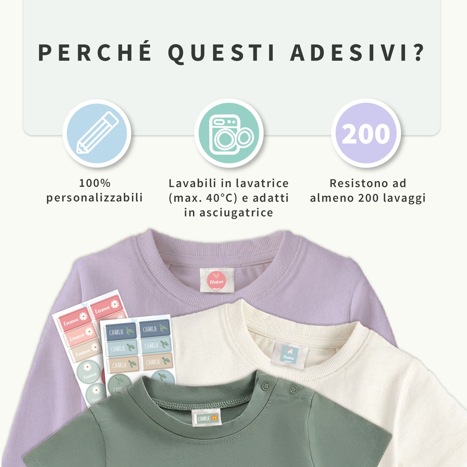 Set adesivi per abbigliamento - a Tema