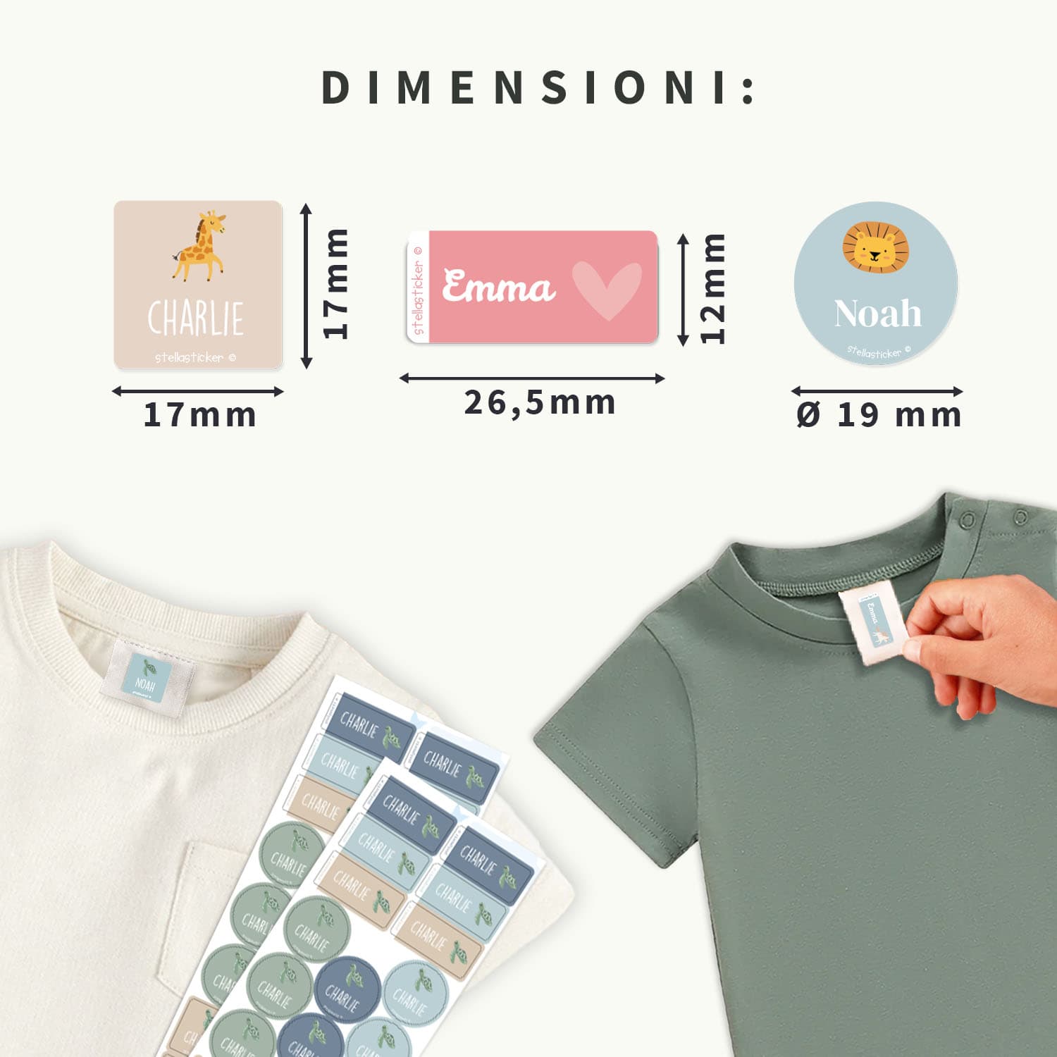 Set adesivi per abbigliamento - a Tema